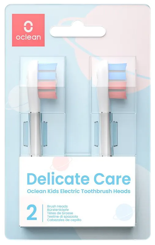 Produktas OCLEAN Electric Kids elektrinių dantų šepetėlių galvutės, 2 vnt. Paveikslėlis