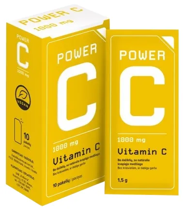 Produktas BIOFARMACIJA Power C milteliai, 10 vnt. Paveikslėlis