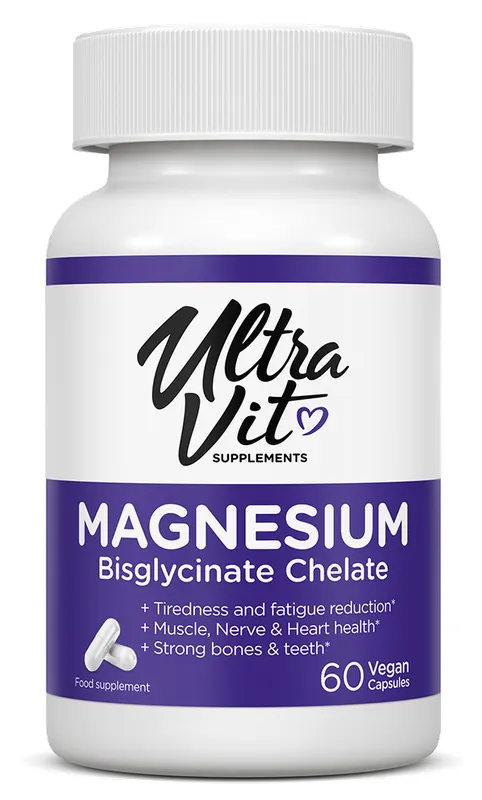 Produktas ULTRAVIT   Magnesium Bisglycinate kapsulės, 60 vnt. Paveikslėlis