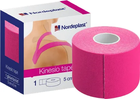 Produktas NORDEPLAST   elastinė kineziologinė juosta, 1 vnt. Paveikslėlis