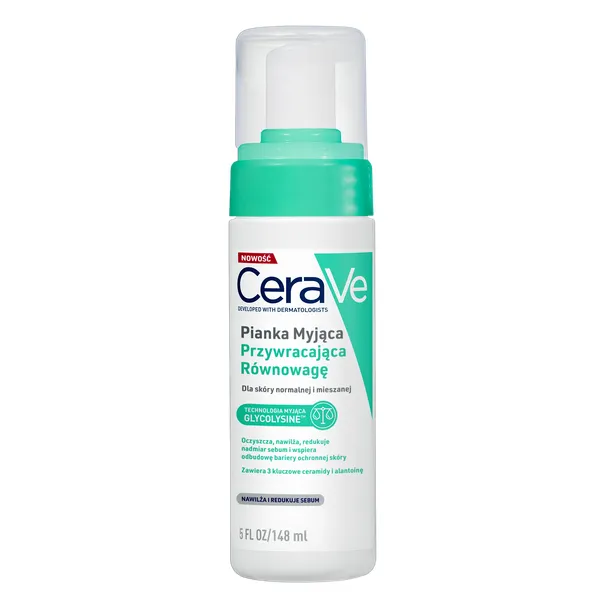 Produktas CERAVE Restoring Skin Balance, švelniai putojantis  putos, 148 ml Paveikslėlis