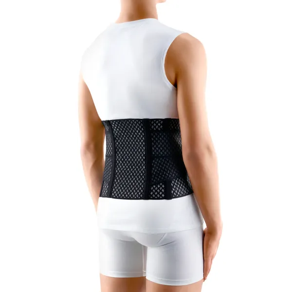 Produktas TONUS ELAST 0012-01 AIR, 4dydis, juodas medicininis korsetas elastinis pooperacinis diržas, 1 vnt. Paveikslėlis