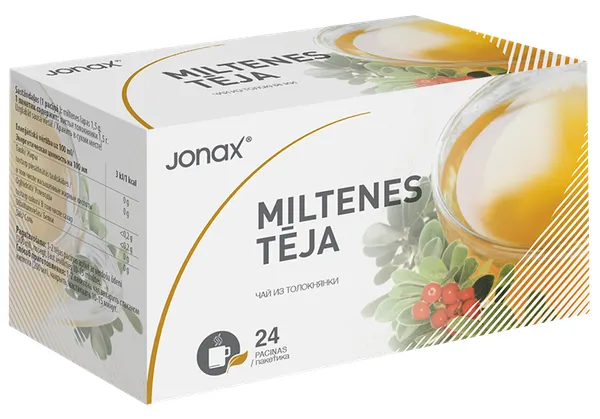 Produktas JONAX meškauogių arbatos maišeliai, 24 vnt. Paveikslėlis