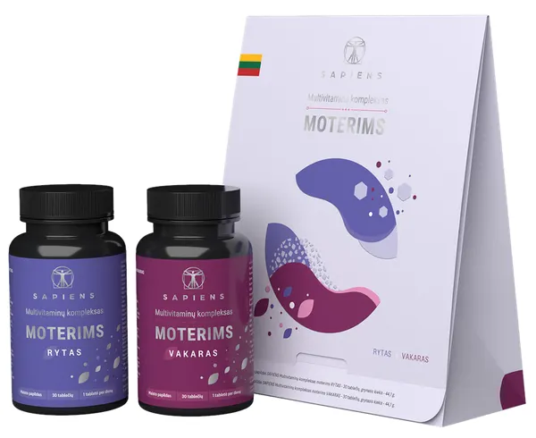 Produktas SAPIENS Multivitaminų Kompleksas Moterims tabletės, 60 vnt. Paveikslėlis