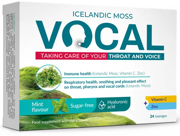 Produktas VOCAL  Ha Mint Flavour pastilės, 24 vnt. Paveikslėlis