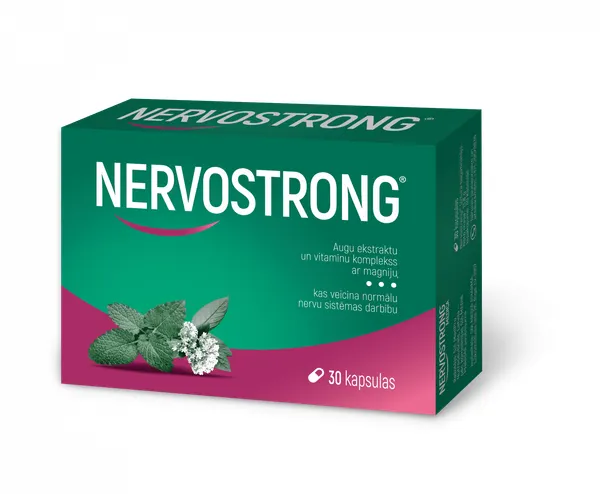 Produktas NERVOSTRONG kapsulės, 30 vnt. Paveikslėlis