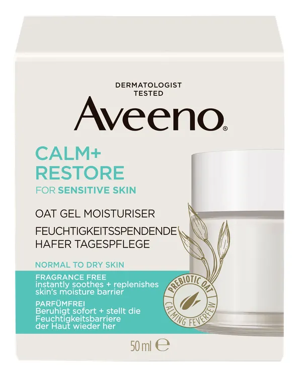Produktas AVEENO Calm+Restore Oat Moisturiser gelis, 50 ml Paveikslėlis