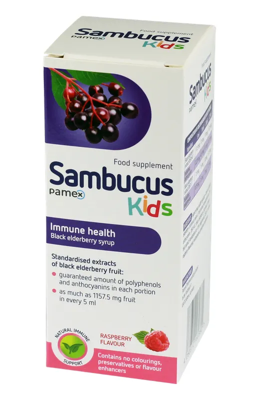 Produktas SAMBUCUS  Kids sirupas, 120 ml Paveikslėlis