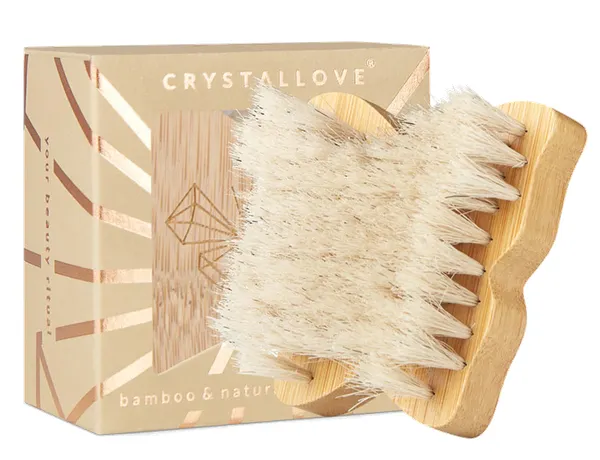 Produktas CRYSTALLOVE Butterfly Bamboo Travel Size veido šepetėlis, 1 vnt. Paveikslėlis