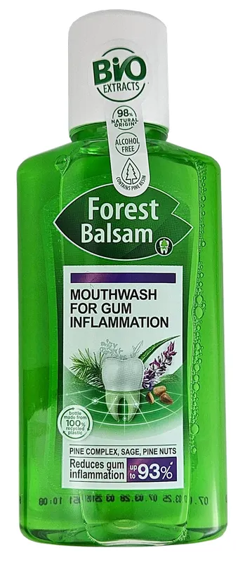 Produktas FOREST BALM Cedar Nut Oil & Sage, kraujuojančioms dantenoms burnos skalavimo skystis, 250 ml Paveikslėlis