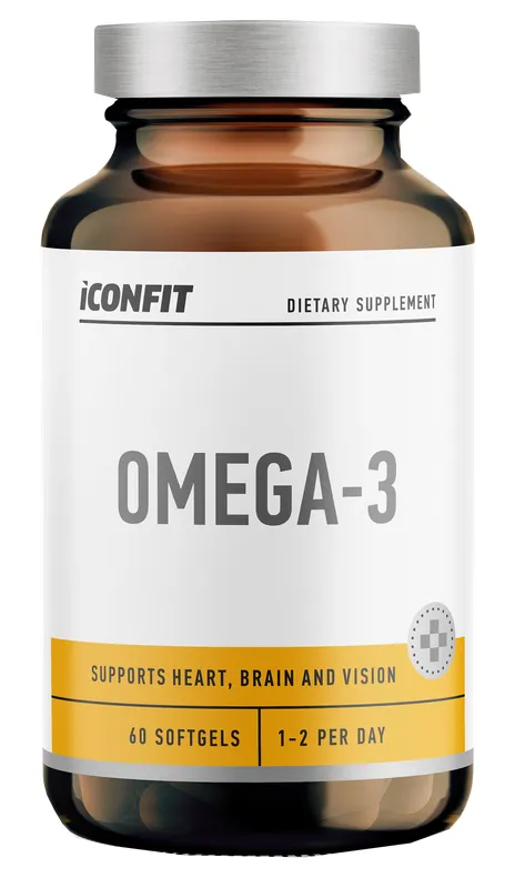 Produktas ICONFIT Omega 3 minkštos gelio kapsulės, 60 vnt. Paveikslėlis