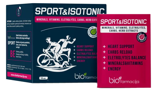 Produktas BIOFARMACIJA Sport & Isotonic paketėliai, 14 vnt. Paveikslėlis