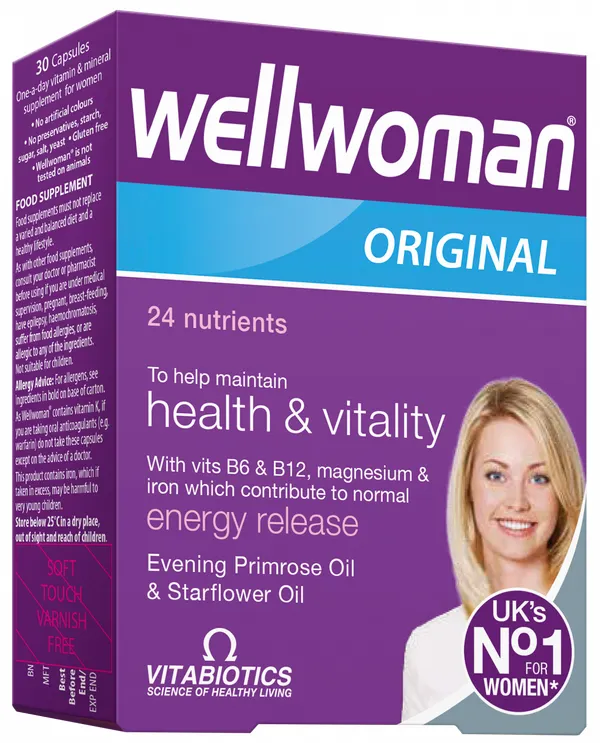Produktas WELLWOMAN  Original kapsulės, 30 vnt. Paveikslėlis