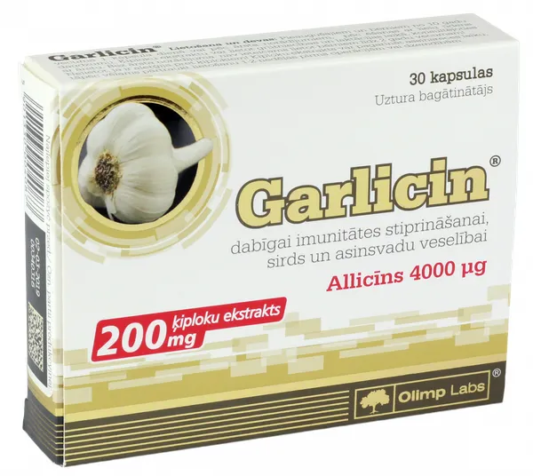 Produktas OLIMP LABS Garlicin kapsulės, 30 vnt. Paveikslėlis