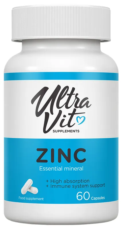 Produktas ULTRAVIT   Cinko  kapsulės, 60 vnt. Paveikslėlis