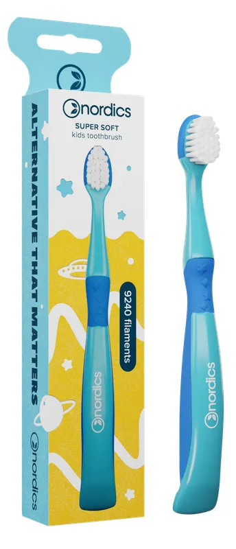 Produktas NORDICS vaikams Mermaid Blue dantų šepetėlis, 1 vnt. Paveikslėlis