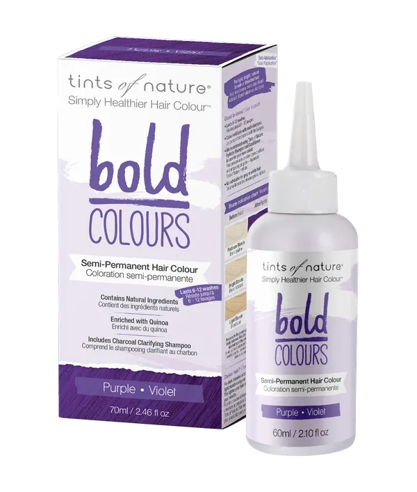 Produktas TINTS OF NATURE Bold Colours Purple plaukų dažai, 70 ml Paveikslėlis