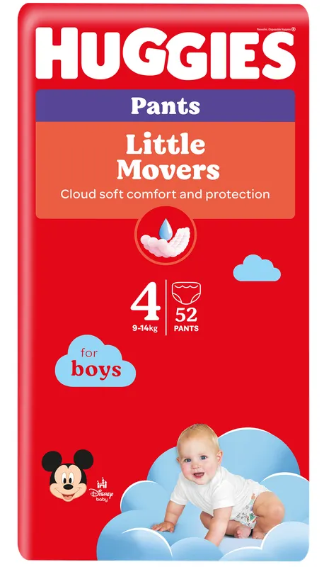 Produktas HUGGIES sauskelnės-kelnaitės, 52 vnt. Paveikslėlis