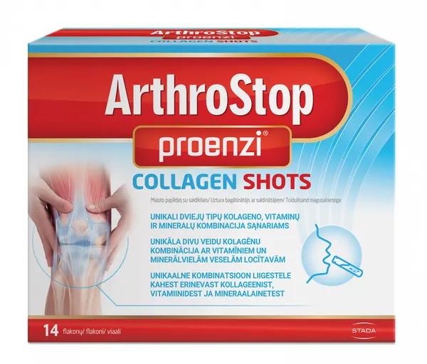 Produktas ARTHROSTOP Proenzi Collagen Shots buteliukai, 14 vnt. Paveikslėlis