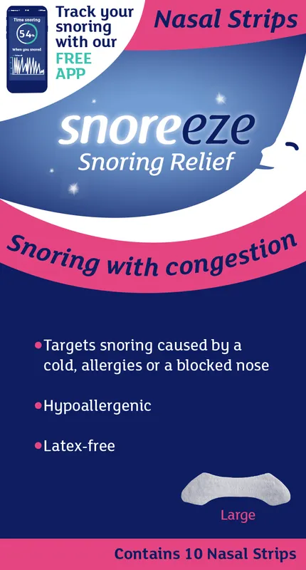 Produktas SNOREEZE L, nuo knarkimo, nosies juostelės, 10 vnt. Paveikslėlis