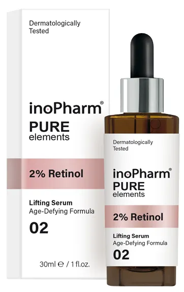 Produktas INOPHARM 2% Retinol brandžiai odai serumas, 30 ml Paveikslėlis