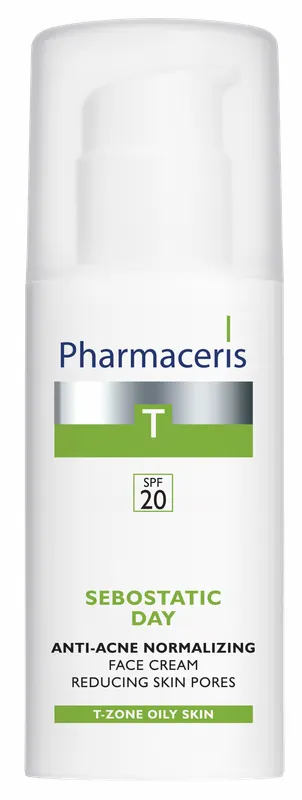 Produktas PHARMACERIS T Sebostatic SPF 20 veido kremas, 50 ml Paveikslėlis