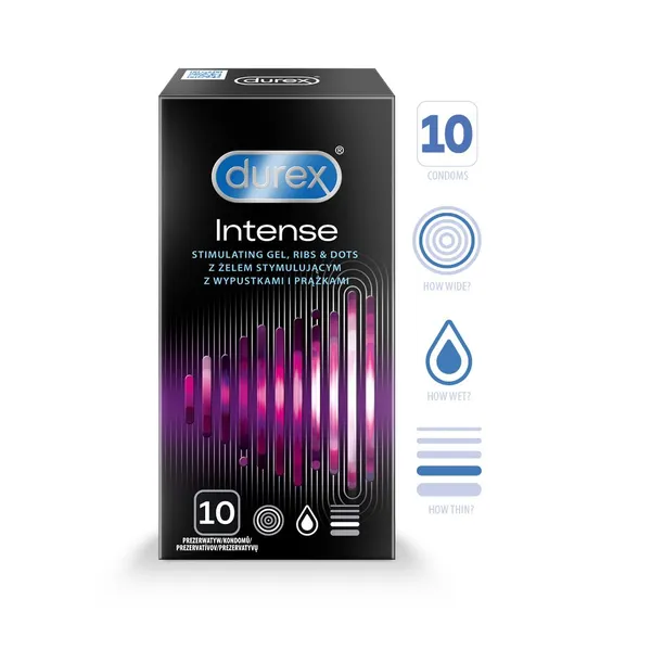 Produktas DUREX Intense prezervatyvai, 10 vnt. Paveikslėlis