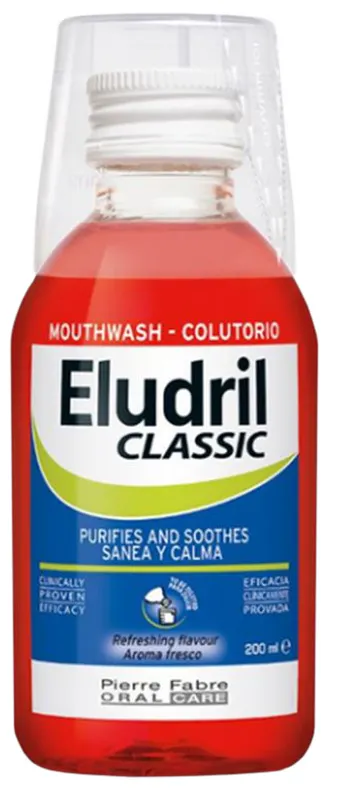 Produktas ELUDRIL   Classic, higienai  burnos skalavimo skystis, 200 ml Paveikslėlis