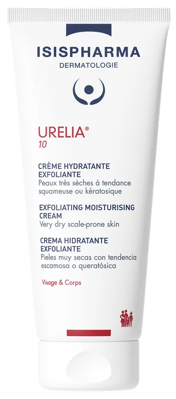 Produktas ISISPHARMA Urelia 10  kreminis šveitiklis veidui ir kūnui kremas, 150 ml Paveikslėlis