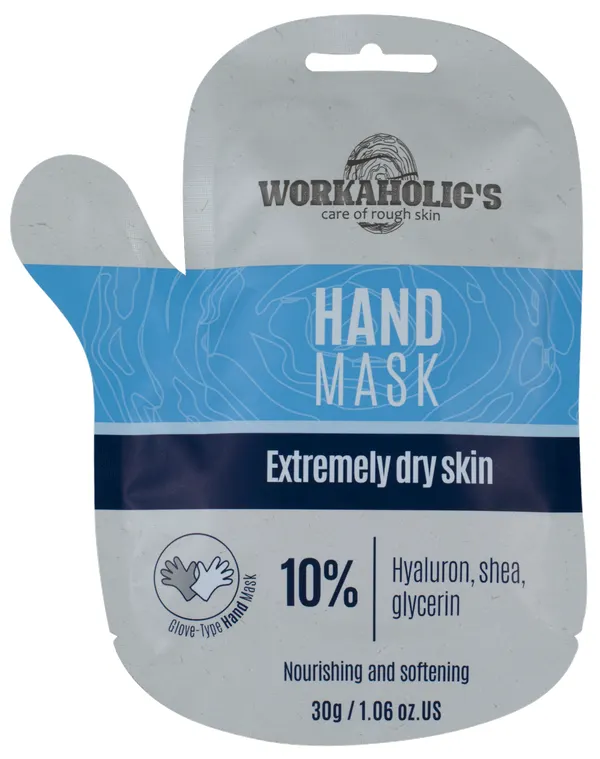 Produktas WORKAHOLICS Moisturizing, drėkinančios ir atkuriančios rankų kaukė-pirštinės, 1 pora Paveikslėlis