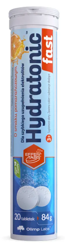 Produktas OLIMP LABS  Hydratonic Fast  šnypščiosios tabletės, 20 vnt. Paveikslėlis