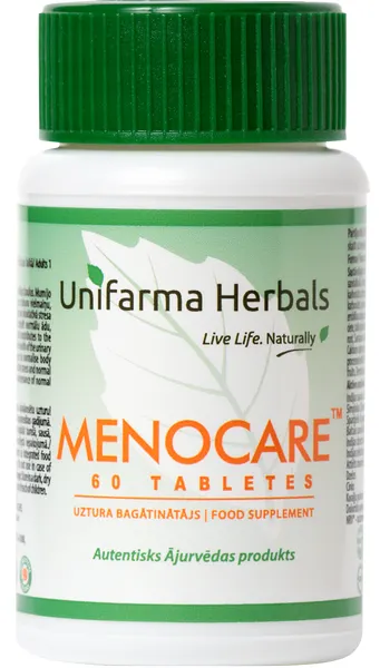 Produktas UNIFARMA HERBALS Menocare tabletės, 60 vnt. Paveikslėlis