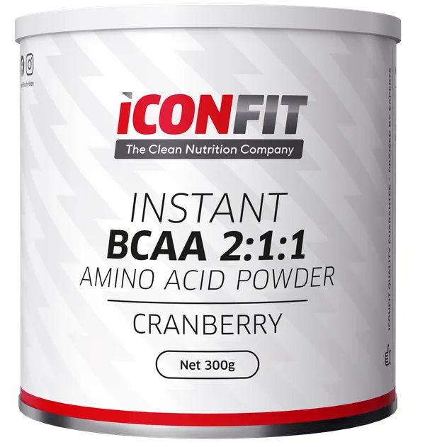 Produktas ICONFIT BCAA 2:1:1 Cranberry milteliai, 300 g Paveikslėlis