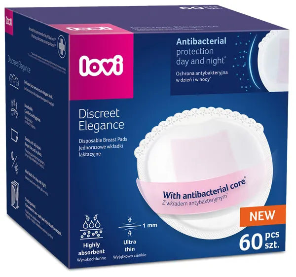 Produktas LOVI Day&Night liemenėlės įdėklai maitinančioms, 60 vnt. Paveikslėlis