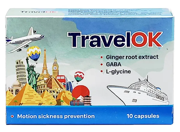Produktas PHARMPRO TravelOK kapsulės, 10 vnt. Paveikslėlis