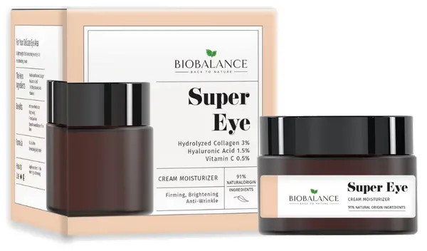 Produktas BIOBALANCE Super Firm, stangrinantis ir drėkinantis paakių kremas, 20 ml Paveikslėlis