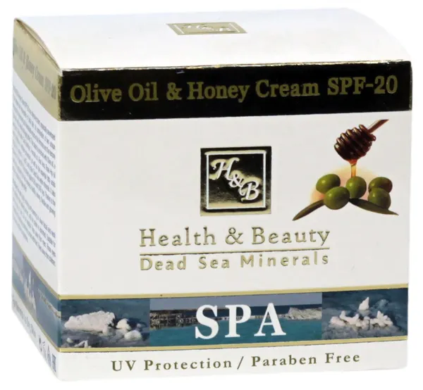 Produktas HEALTH&BEAUTY Dead Sea Minerals Olive Oil & Honey veido kremas, 50 ml Paveikslėlis
