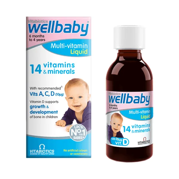 Produktas WELLBABY  Multi-Vitamin skystis, 150 ml Paveikslėlis