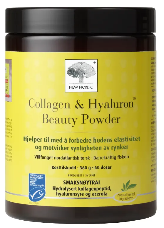 Produktas NEW NORDIC Collagen & Hyaluron Beauty Powder milteliai, 360 g Paveikslėlis