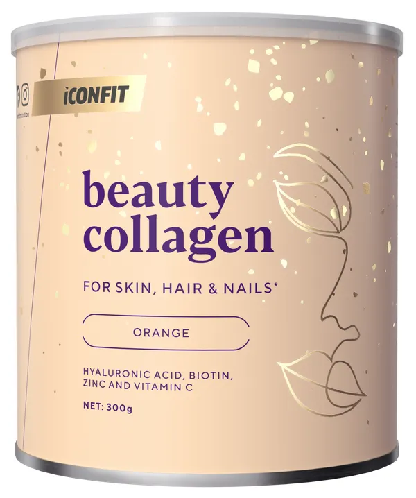 Produktas ICONFIT Beauty Collagen - Orange milteliai, 300 g Paveikslėlis