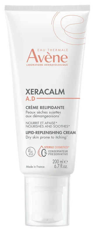 Produktas AVENE XeraCalm A.D Lipid-Replenishing labai sausai odai kremas, 200 ml Paveikslėlis