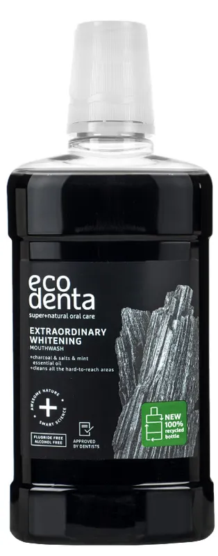 Produktas ECODENTA su ažuolo anglimi burnos skalavimo skystis, 500 ml Paveikslėlis
