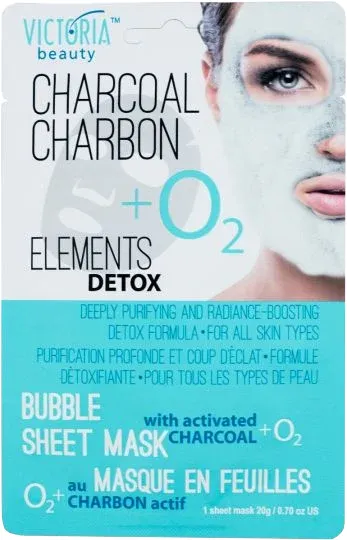 Produktas VICTORIA BEAUTY valomoji su aktyvuota anglimi veido kaukė, 1 vnt. Paveikslėlis