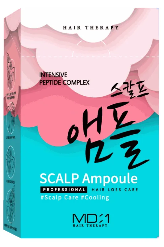 Produktas MEDB intensyviai atstatančios galvos odą ir plaukus ampulės, 20 vnt. Paveikslėlis