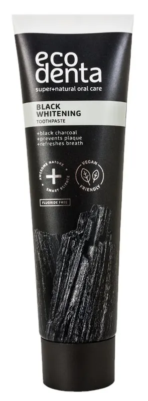 Produktas ECODENTA su juodaja anglimi, balinanti dantų pasta, 100 ml Paveikslėlis