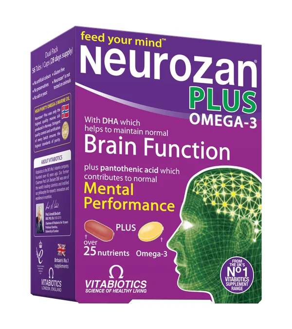 Produktas NEUROZAN Omega 3 tabletės + kapsulės, 56 vnt. Paveikslėlis