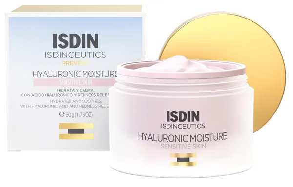 Produktas ISDIN Hyaluronic for sensitive skin veido kremas, 50 ml Paveikslėlis