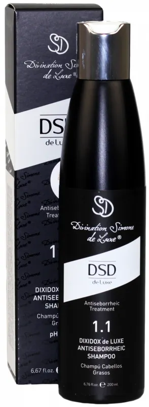 Produktas DSD De Luxe Dixidox 1.1 riebios galvos odos priežiūrai šampūnas, 200 ml Paveikslėlis