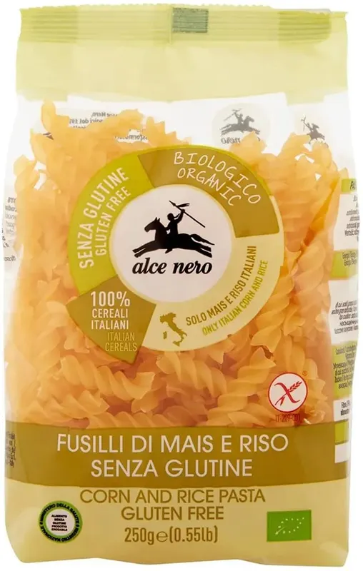 Produktas ALCE NERO Bio Fusilli makaronai, 250 g Paveikslėlis