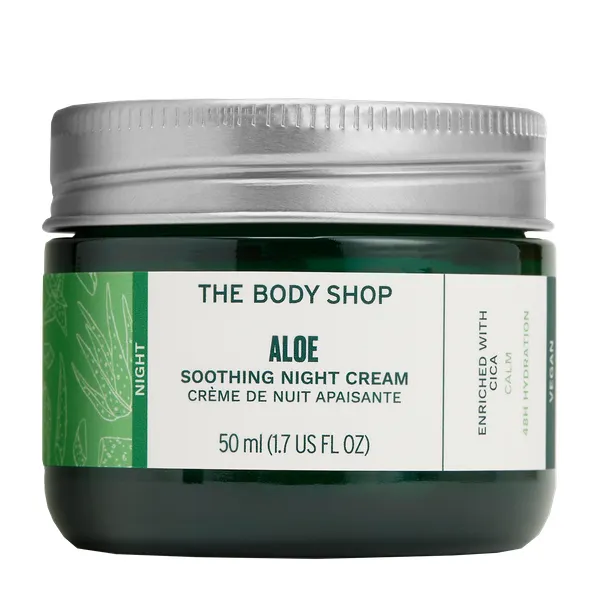 Produktas THE BODY SHOP Aloe Night, švelnus naktinis veido kremas, 50 ml Paveikslėlis